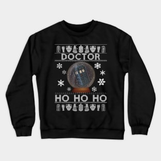 Doctor Who Tardis Ho Ho Ho Christmas Crewneck Sweatshirt